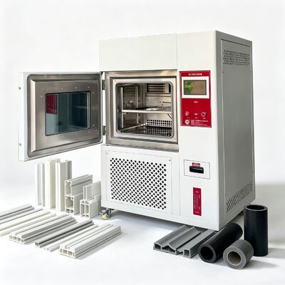 Xenon Arc Weathering Test Chamber with 280 - 3000 nm Spectral Range, 500 - 1200 W/m² Irradiance, and 1800 cm² Effective Exposure Area