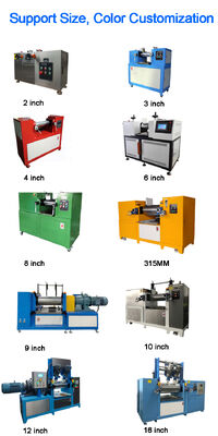 XK-160 250 300 320 400 450 550 610 Two Rolls Open Refining Mixing Mill for Rubber Silicone Compounds Machine