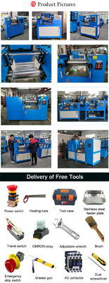 Laboratory Desktop Open Mixing Two Roll Mill Machine for PVC Silicone Rubber