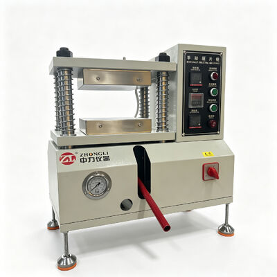 10 Ton Manual Rubber Hot Press Machine | Lab Hot Vulcanizing Press for Silicone & Plastic Sample Molding