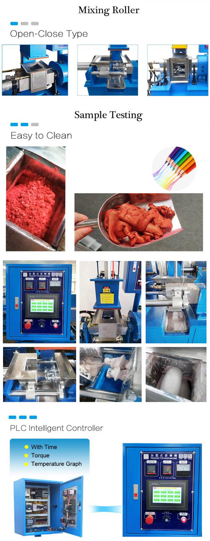 110Â° Turning Angle 3L Lab Banbury Mixer Kneader front view